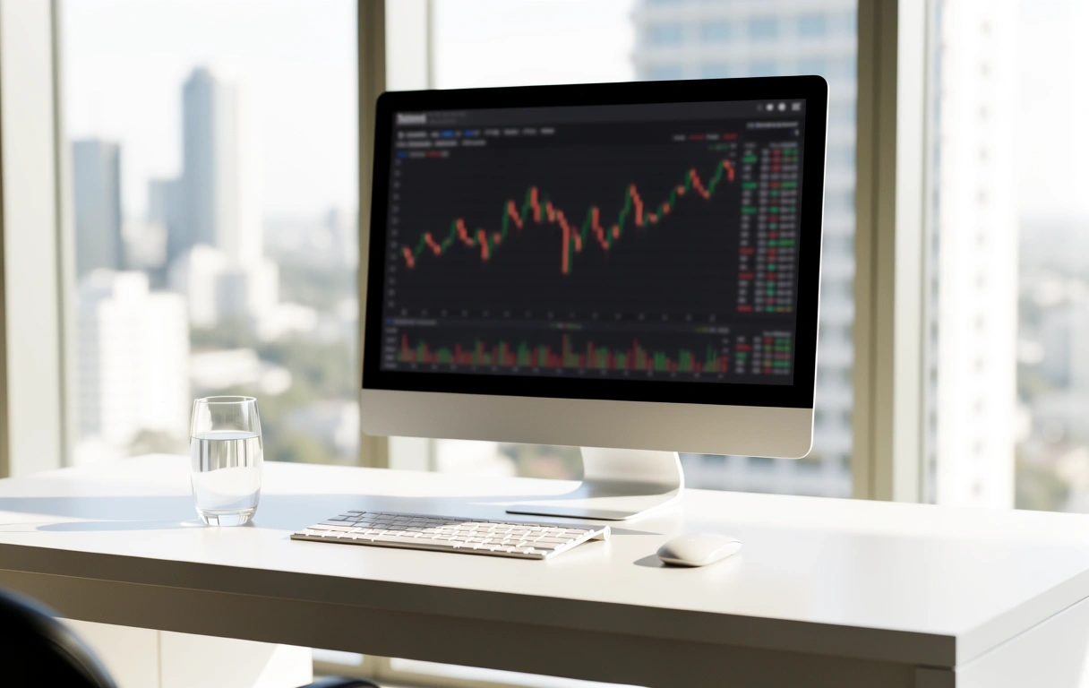 Professional analytical workspace